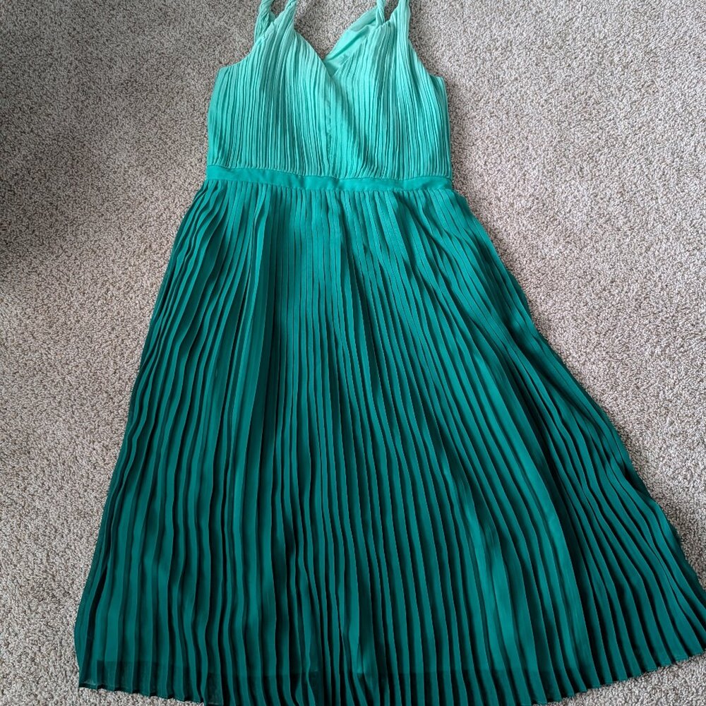 EUC Green Ombre Banana Republic Dress, 14 Tall
